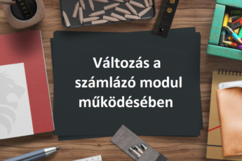 Változás a számlázó modulban