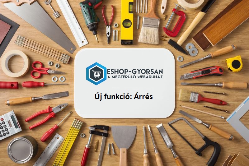 Új funkció - Árrés